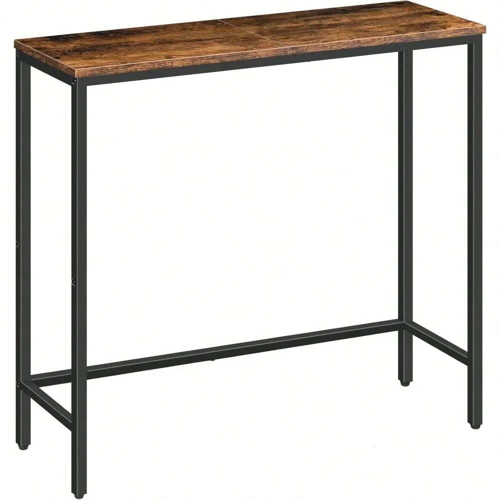 

Console Table, 29.5 Small Entryway Table, Thin Sofa Side Display Table, For Hallway, Bedroom, Living Room, Foyer, Rustic Brown