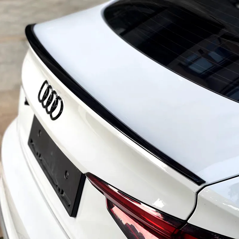 For Audi A5 S5 2017-2023 Car Rear Trunk Spoiler High Quality ABS Material Primer Color Car Tail Wing Decoration