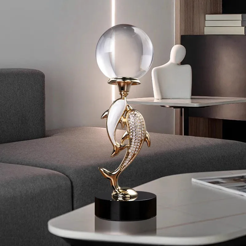 Kristallen bolornament, huwelijkscadeau, hoogwaardige lichte luxe woonkamer woondecoratie