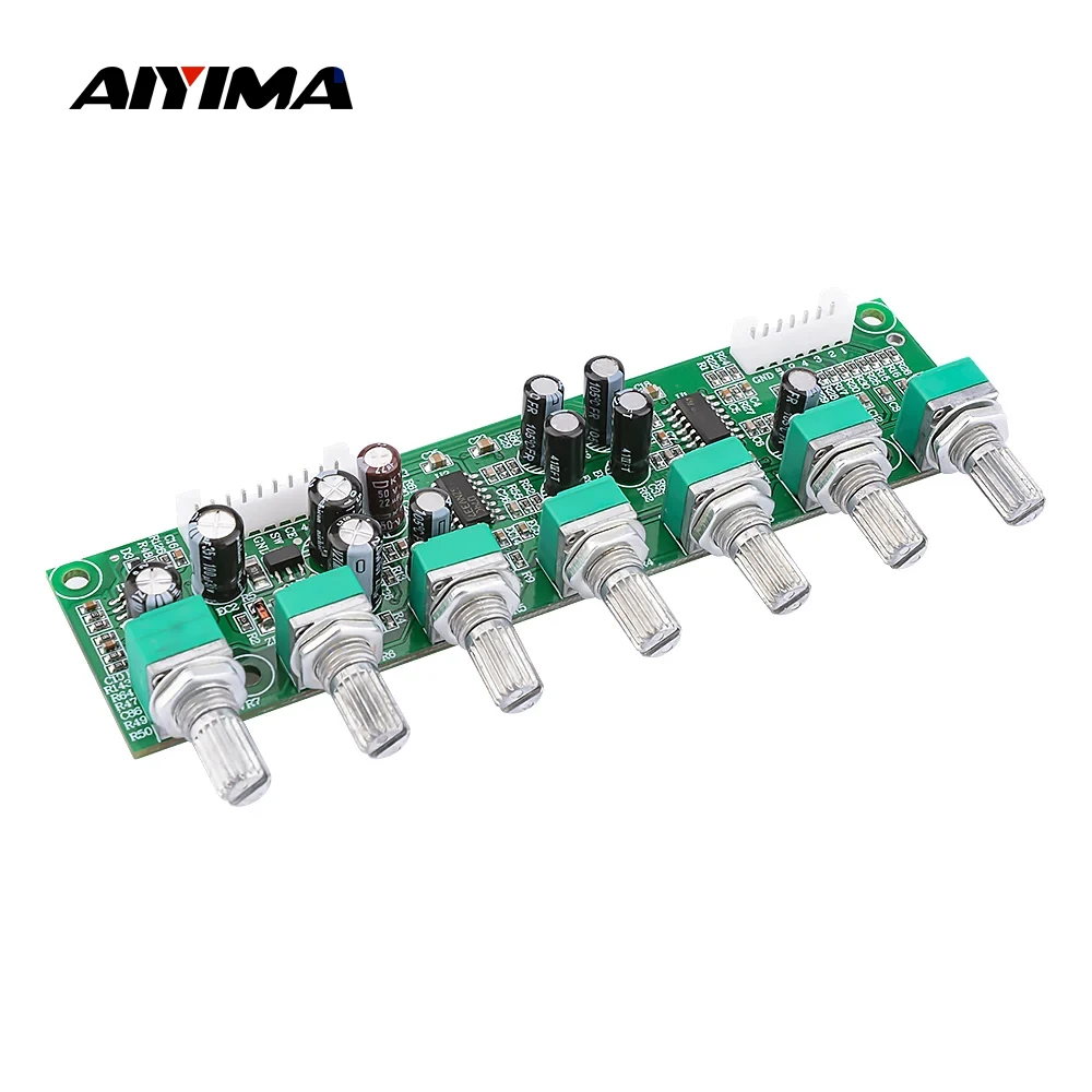 AIYIMA 5.1 Amplifier Preamplifier Tone Board Preamp Bass Frequency Volume Independent Adjustment 6 Way For 5.1 Amplifiers