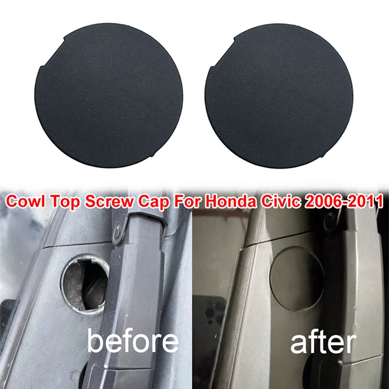 1PC/2PC Car Cowl Top Screw Cap Cover Fit for Honda Civic 2006-2011 for Acura MDX 2001-2005 2006 Front Accessories 74211SNAA00