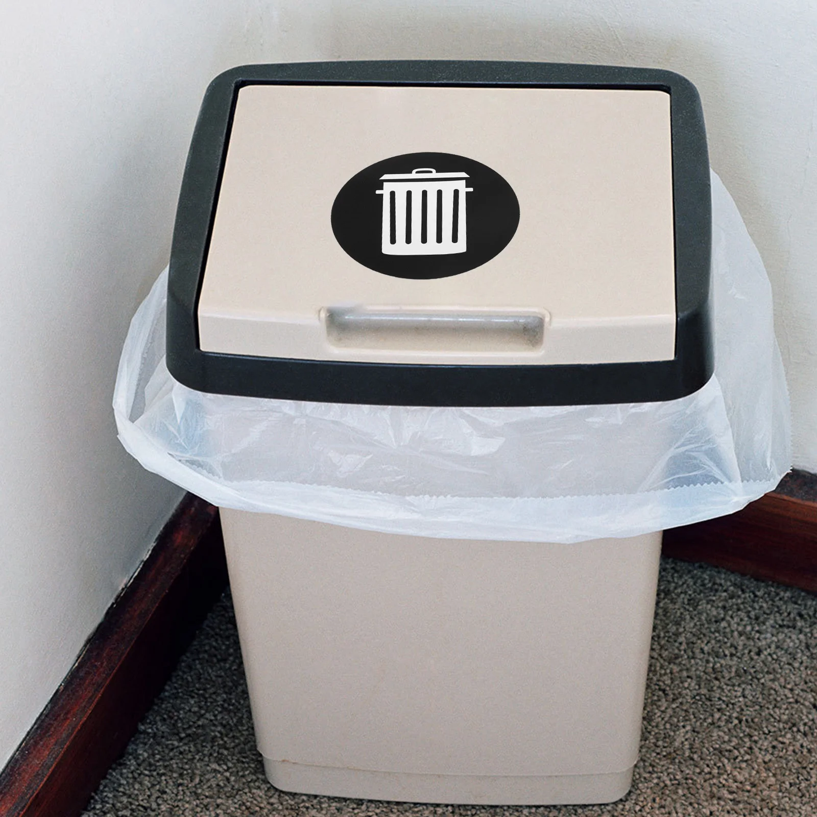 

12Pcs Garbage Classification Stickers Peel and Stick Trash Recycling Labels for Waste Bin Organizing Eco Friendly Decals