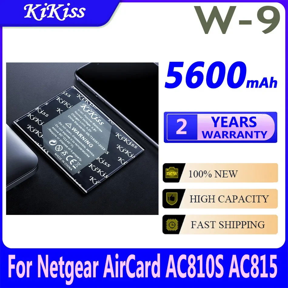 5600mAh W-9 Rechargeable lithium Batteries W9 For Netgear Sierra AirCard AC810S AC815 AC791L Wireless Router