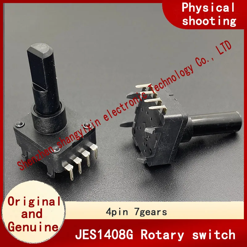 JES1408G rotary switch encoder stepper shaft 4 pin 7 gears