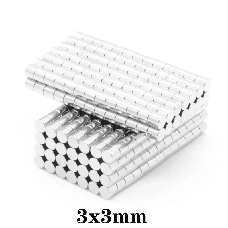 3x3mm Search Minor Disc Magnet 3*3mm Bulk Small Round Magnets 3x3 Neodymium Round N35 Strong Magnets 3*3