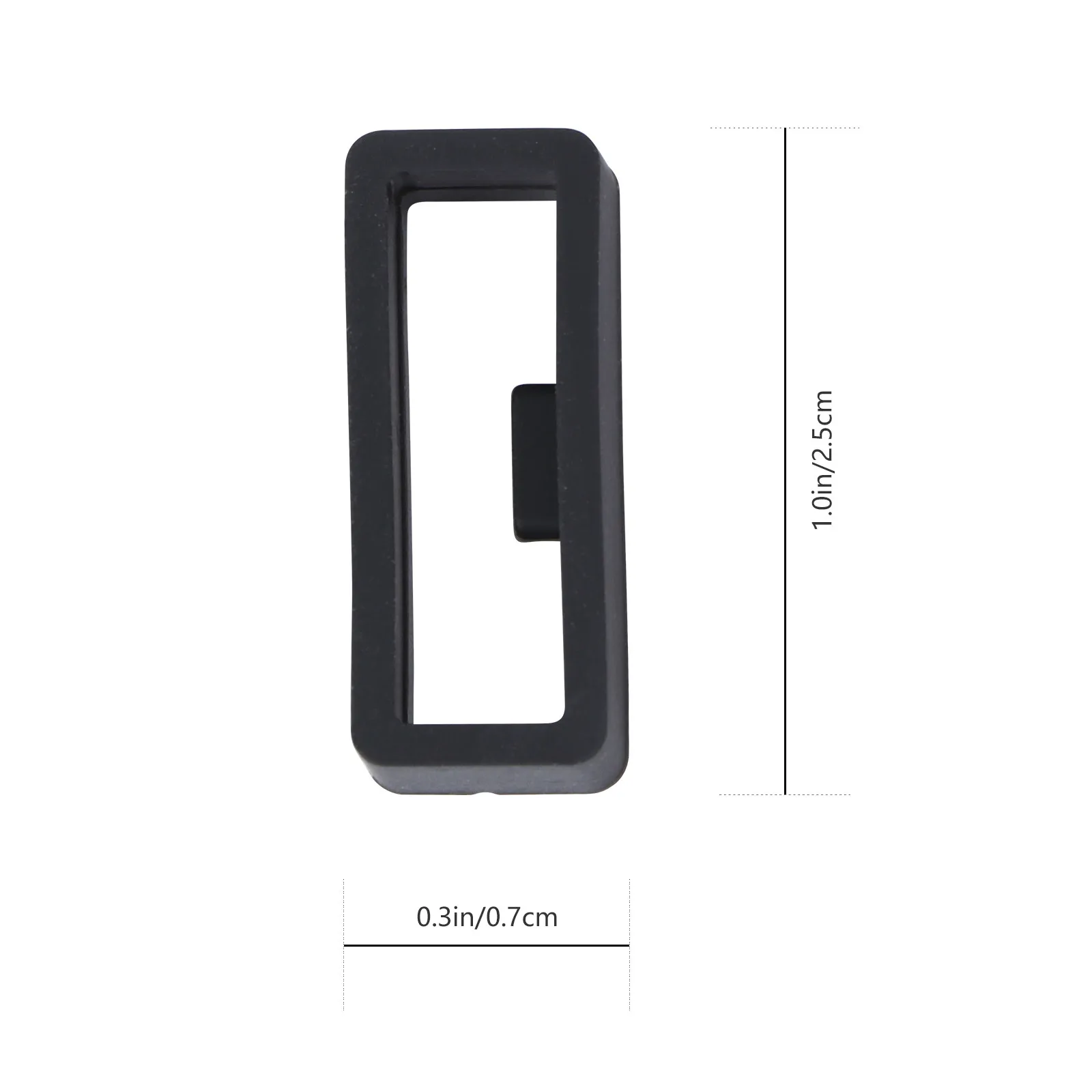 2Pcs Premium Silicone Watch Band Ring Loop Replacement Strap Holder Soft Sturdy Comfortable Fit for Smart Watch 22Mm Id Black