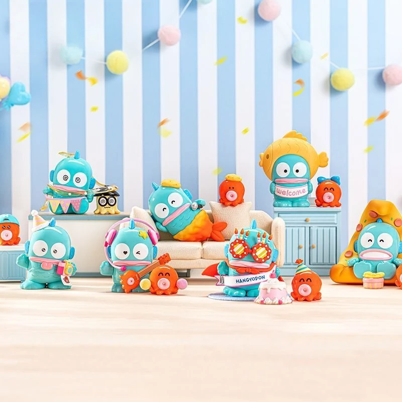 

MINISO genuine half fish happy birthday series trend blind box film and television peripheral 61 children's day gift