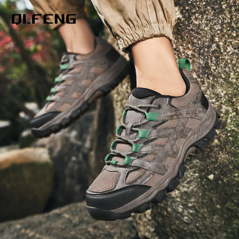 New Arrivial Plus size men outdoor sports hiking shoes classic sneaker fashion trekking boots climbing footwear for man boot 47