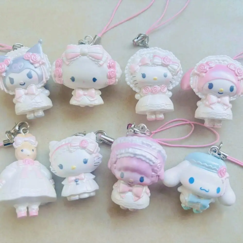 

Серия Sanrio Flower Wedding: Hello Kitty, ремешок для телефона Marroncream Piano, цепочка для камеры, подвеска-молния, украшение, подарок для девушки на День святого Валентина