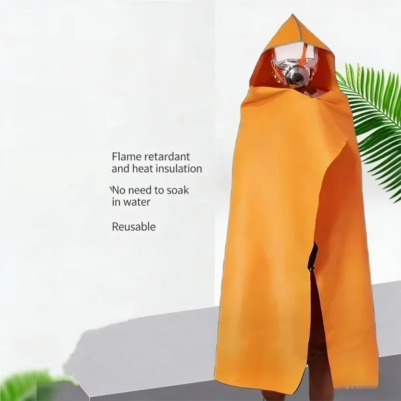 Adult Portable Cloak High Temperature Fire Thermal Insulation Heat Resistant Protective Clothing Multiuse Dorm Home