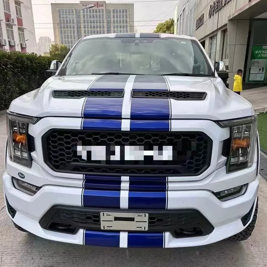 اغطية المحرك ل F150 F-150 2021 2022 2023 التقاط الألومنيوم 4x4 غطاء محرك السيارة بوديكيت حامي بونيه F-150