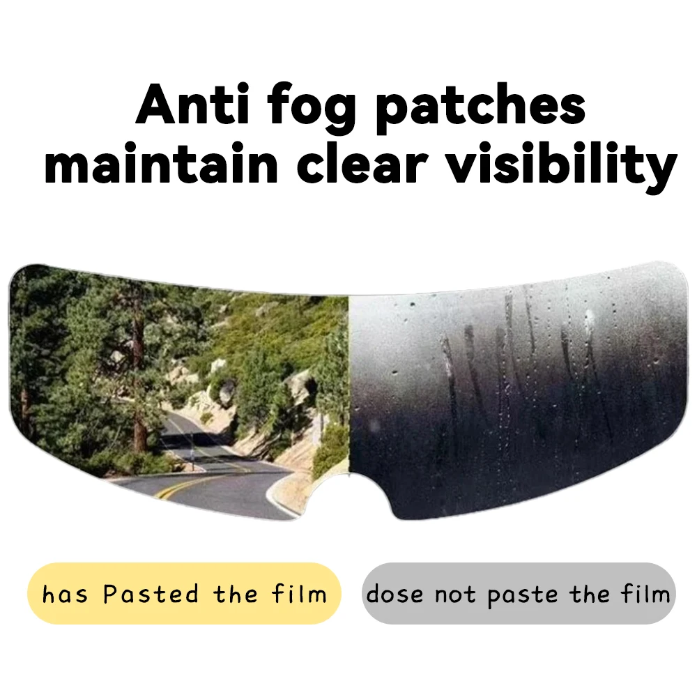 Anti Fog Films for Motorcycle Helmet Anti-Fogging Stickers A Must-have for Riders in Winter Very Thin Moto Helmets Parts image 2