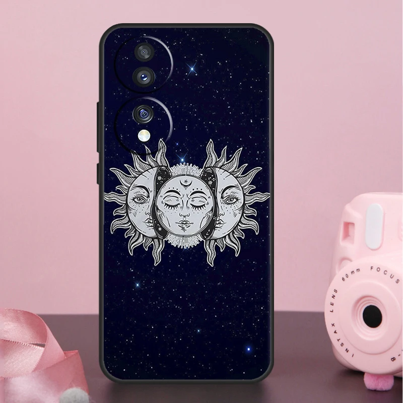 SUN AND MOON Mystic Zodiac Case For Honor X8b X9b X6a X7a X8a X9a X6 X7 X8 X9 50 70 90 Magic 5 Lite Magic 6 Pro Cover