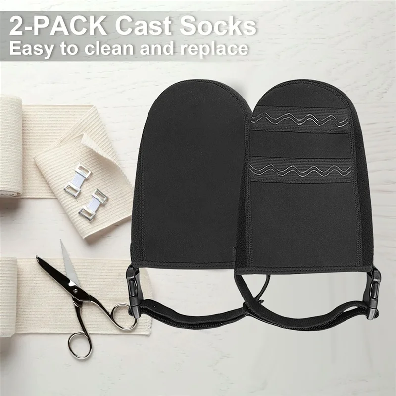 AA20-2 pièces chaussettes de protection moulées couvre-orteils pour pied, chaussettes moulées sur adultes moulés, couvre-orteils moulés antidérapants réglables