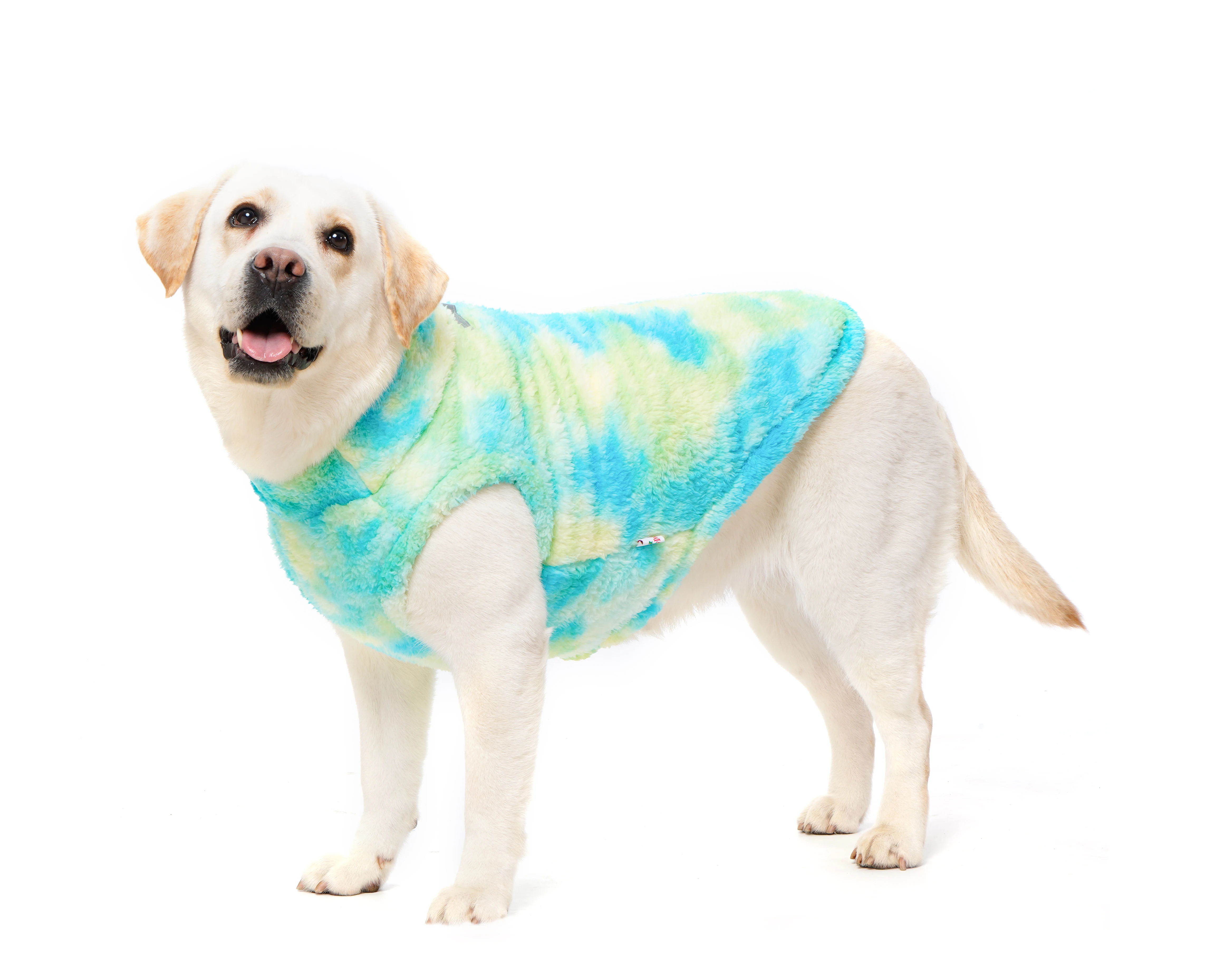 1pc Dog Sweatshirt Flannel Pullover Pet Cat Vest Dog Cold Weather Warm Jacket Winter Wind-proof Tie-dye Jumpsuit Clothes