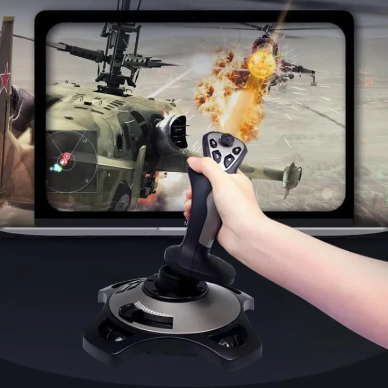PXN 2113 Pro Joystick Flight Simulator Gamepad Controller F16 PC Flight Simulation Cockpit Stick for PC/Desktop Game Accessories