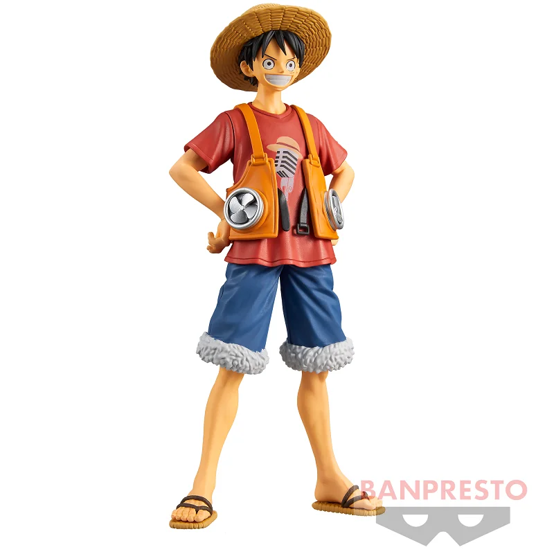 Bandai Original Banpresto Anime One Piece Film RED DXF The Grandline Men Monkey D Luffy PVC Figurka kolekcjonerska Model Zabawki