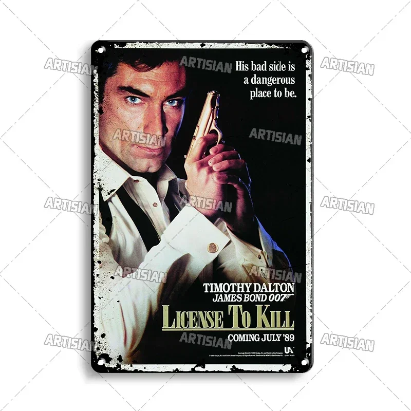 لوحة ديكور الفيلم معدن صدئ القصدير تسجيل بار نادي المنزل ديكور صناعي خمر لوحة معدنية فيلم ملصق مجلس علامات الحائط #6