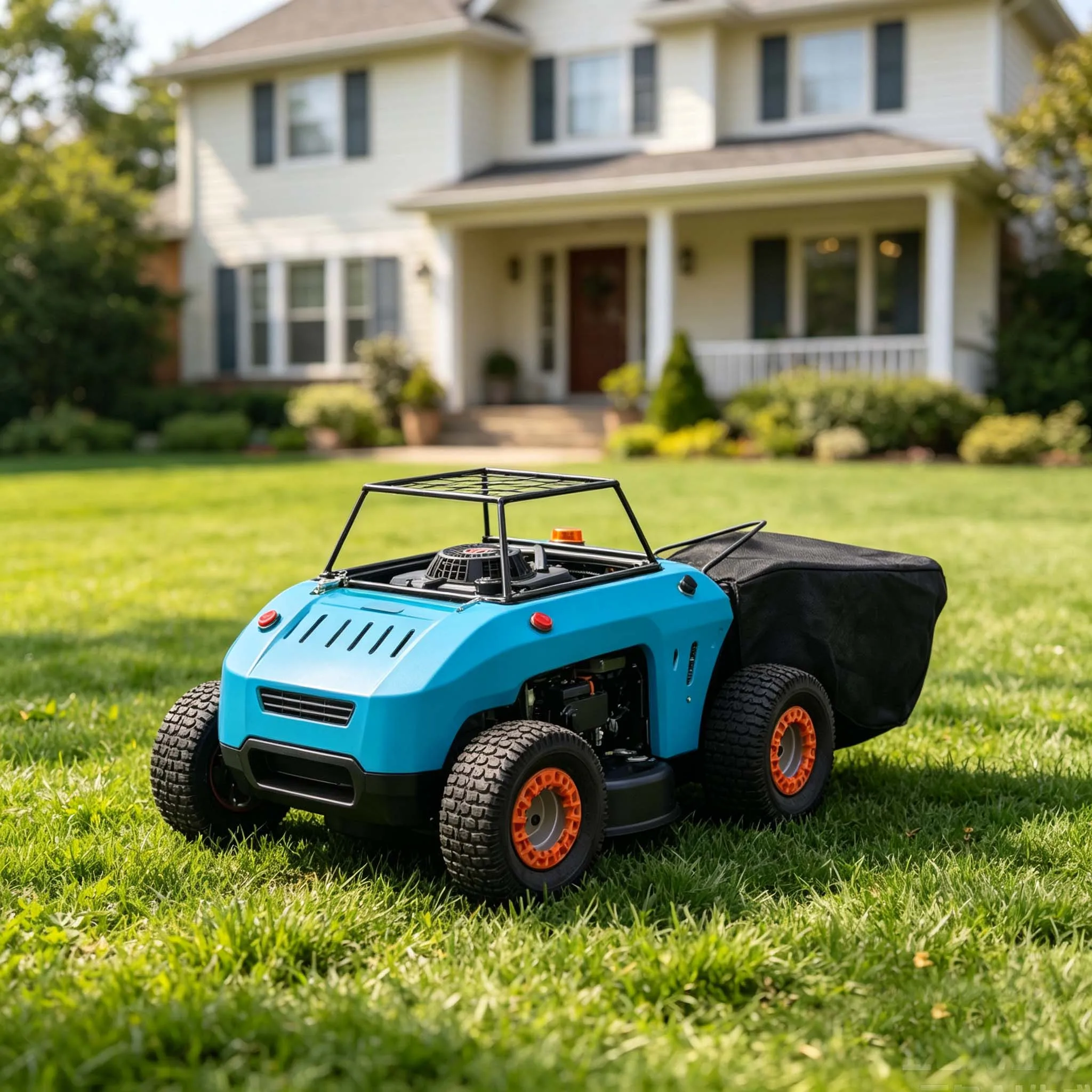 Cost Effective Battery Powered Remote Mower automatic grass trimmer villa garden cutter courtyard maintenance machine