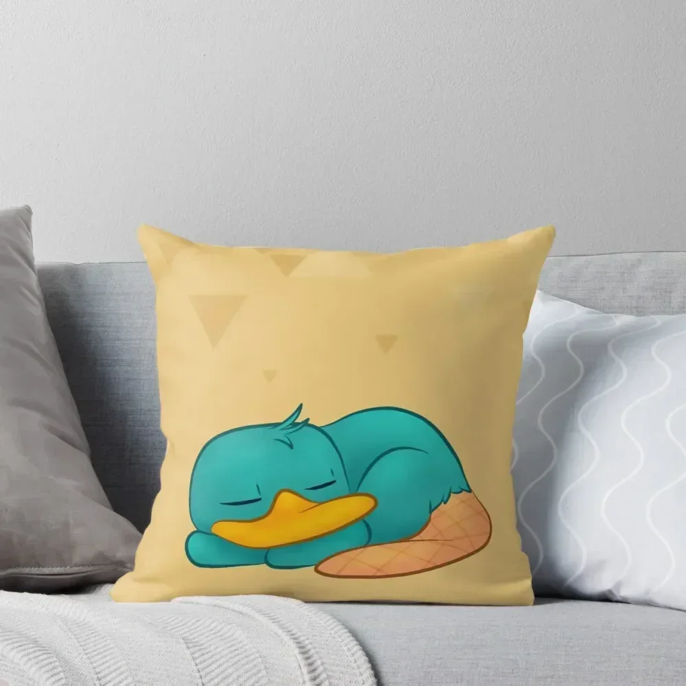 

The Napping Little Platypus Throw Pillow Cushion Child Christmas Pillow pillow