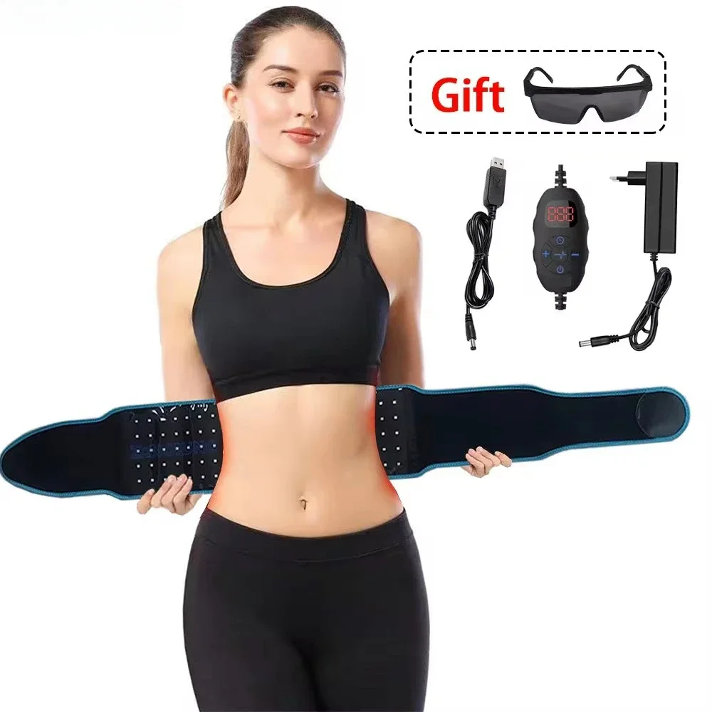 105 LEDs Red Light Belt 660nm&850nm Infrared Light Large Pad Full Body Wearable Wrap for Body Waist Back Belly Pad Burn Fat