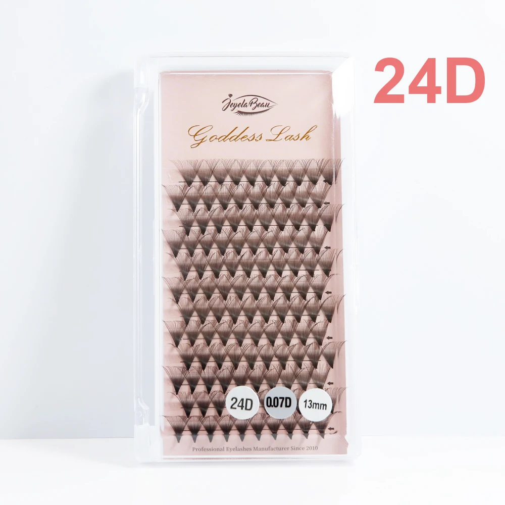 Godin 12D/14D/16D/20D Voorgemaakte Fan Wimper Extensions Natuurlijke Zachte Russische Volume Wimpers Faux Mink Individuele Wimper Extensions - afbeelding 1