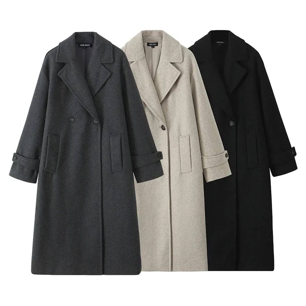 2025 Autumn/Winter New Product: Women's Wear High End Casual Soft Loose Collar Long Sleeve Coat Coat