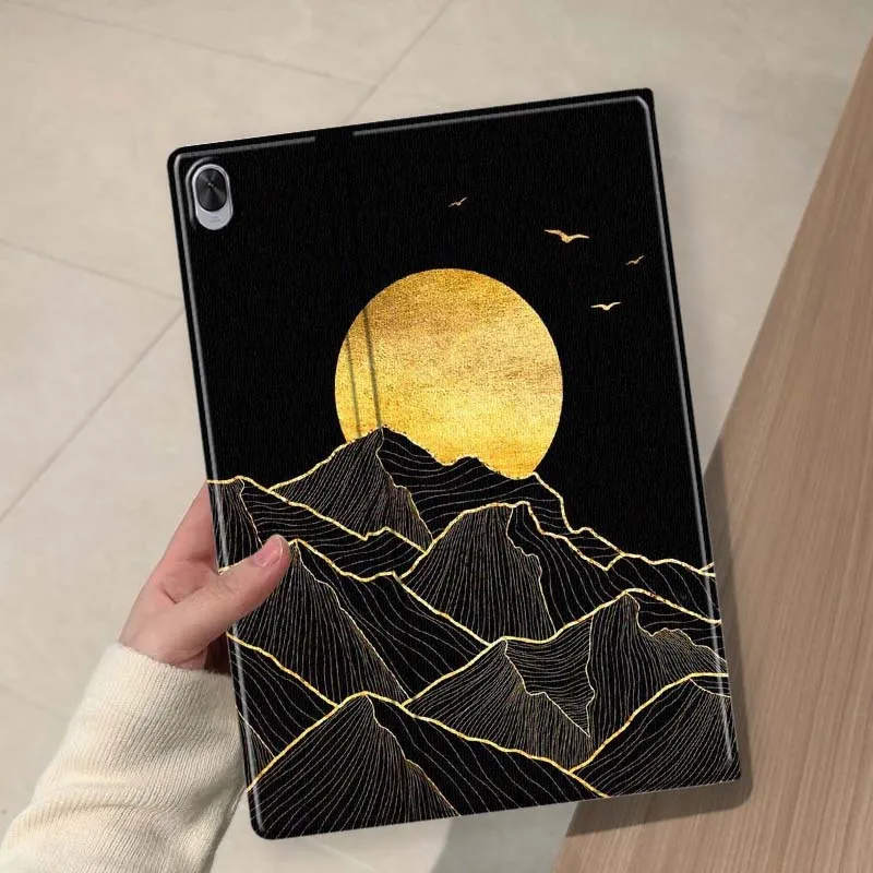 Golden Moon Art For Huawei MediaPad 11 M5 M6 ES Pro M5Lite Honor Pad V7 V8 X7 X8 X9 GT Pro Tab Tablet Case Soft