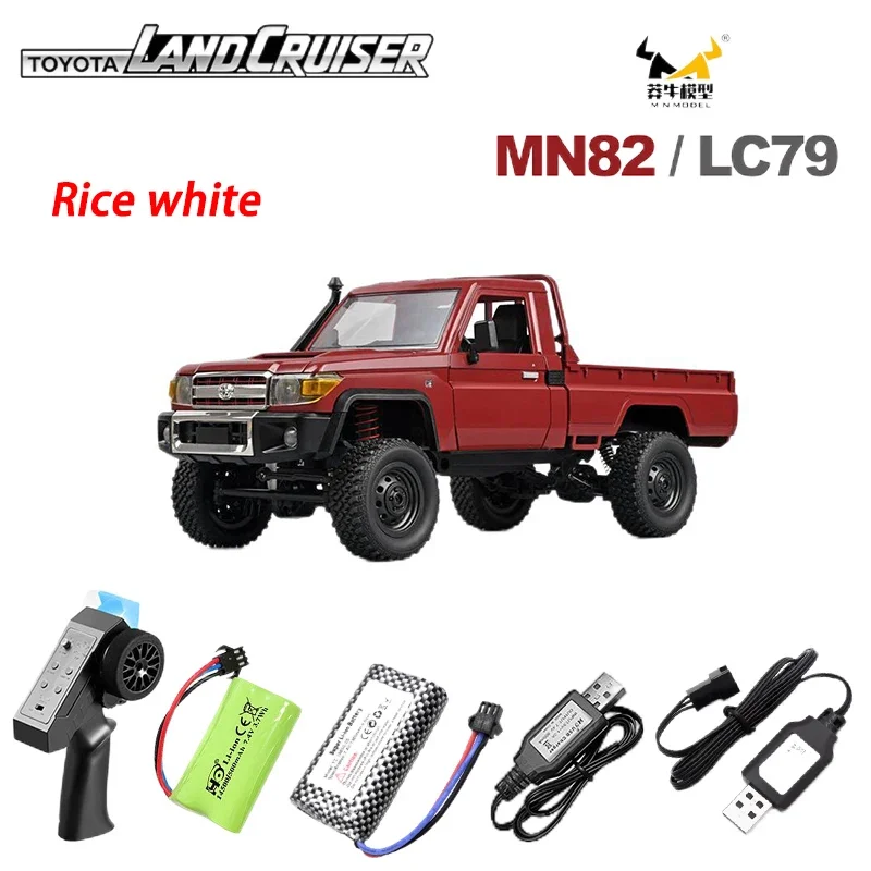 

MN82 RC Crawler 1:12 Full Scale Pick Up Truck 2.4G 4WD Off-road Car Controllable Headlights Remote Control Vehicle Model Kid Toy