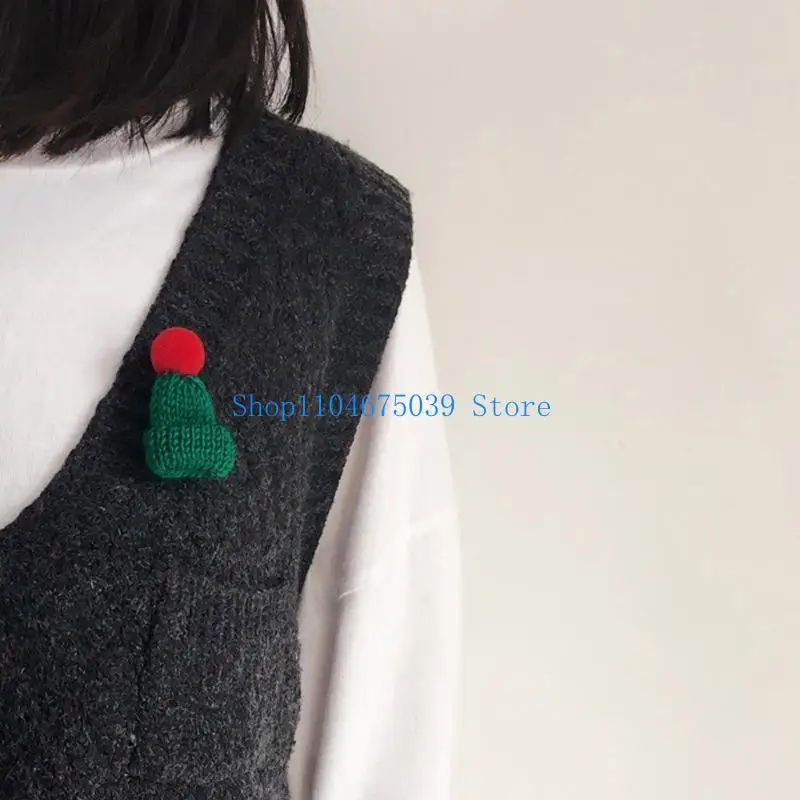 

5ASD 100X/SET Рождественские вязание шляпы мини -шляпа пальца DIY Ювелирные изделия изготовления аксессуаров