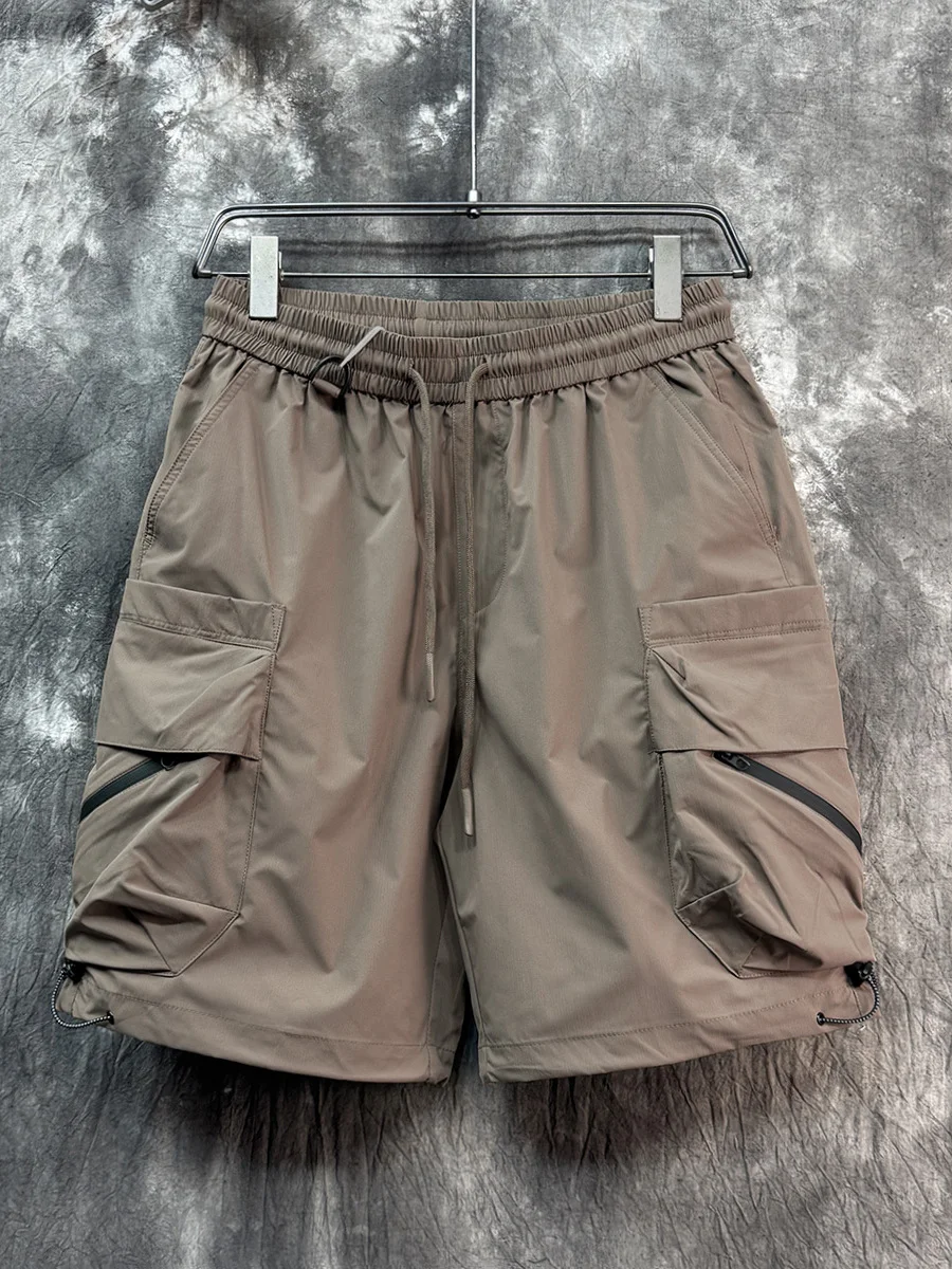 

Loose Men's Workwear orts Summer Trendy Brand Qui Dry Outdoor Pants Big ket Straight Leg Casual orts for Men