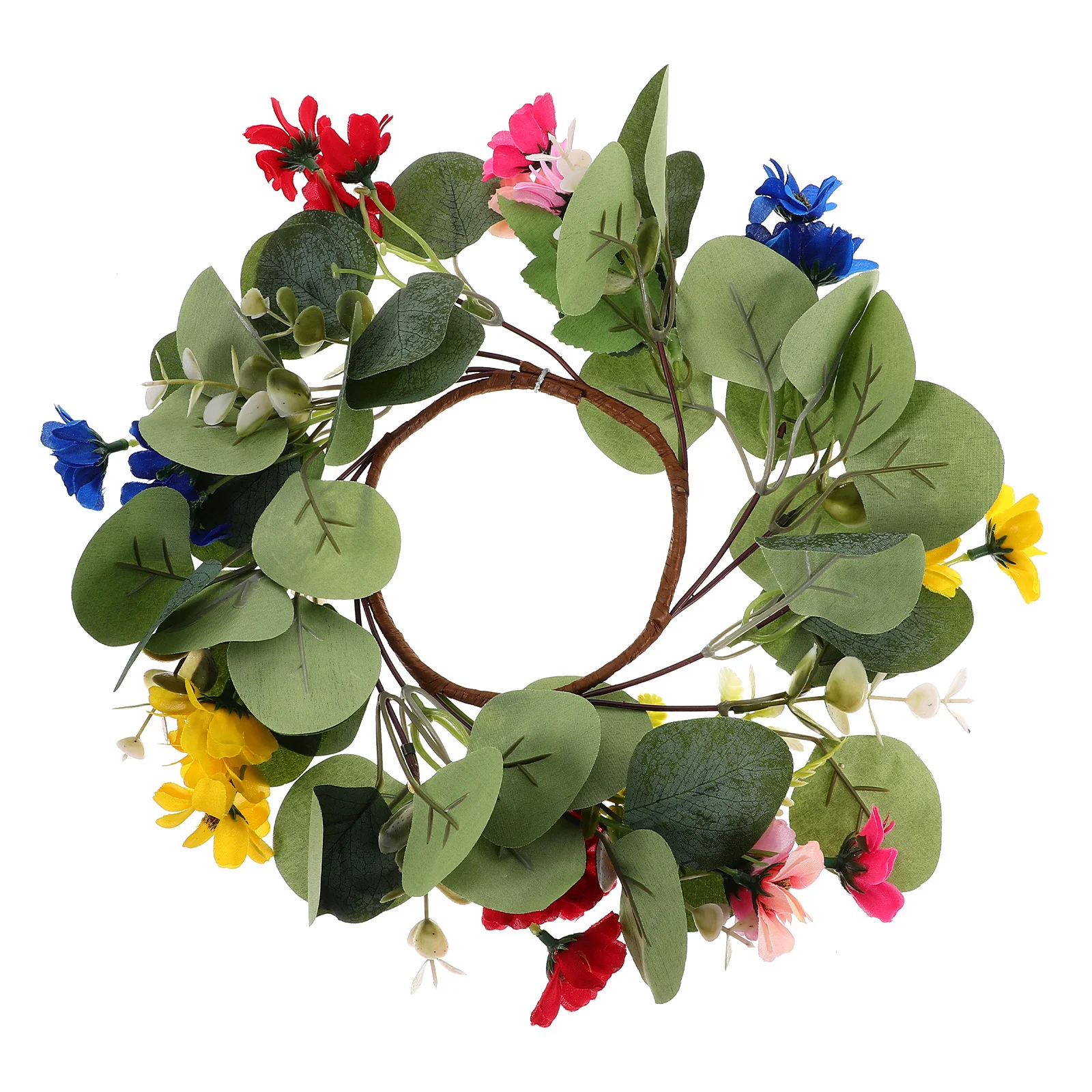 

Artificial Eucalyptus Wreath Fall Door Hanging Decoration Pe Cloth Material Autumn Garland Home Window Centerpiece