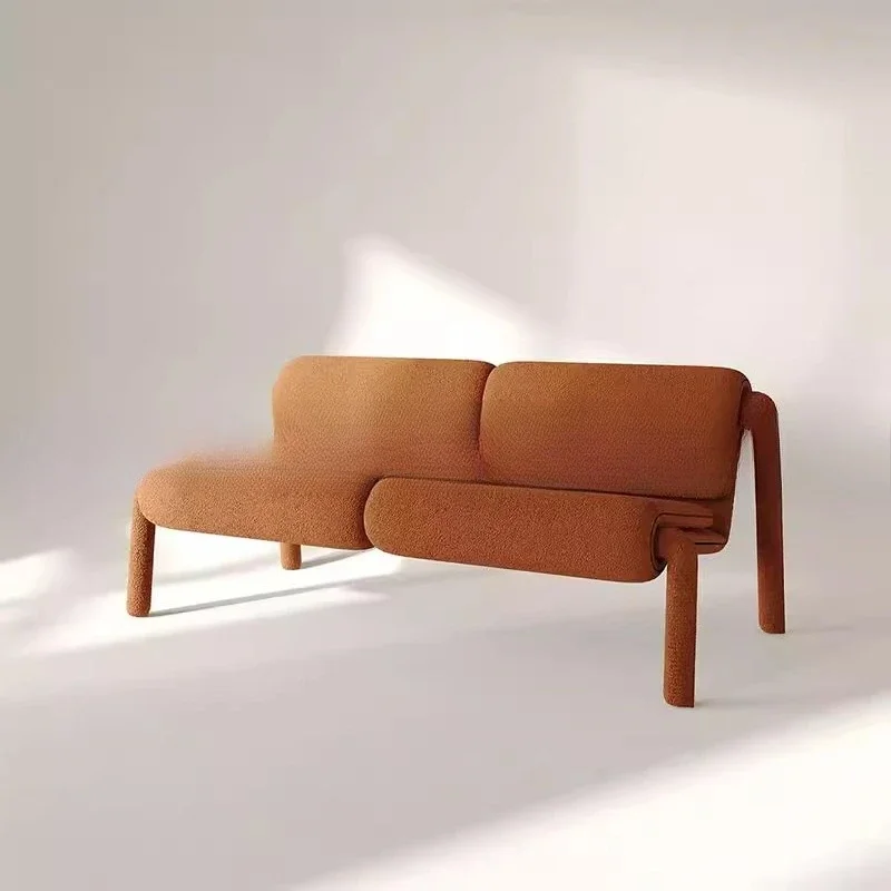 

Simple modern designer cream style sofa living room bedroom negotiation hall combination sofa