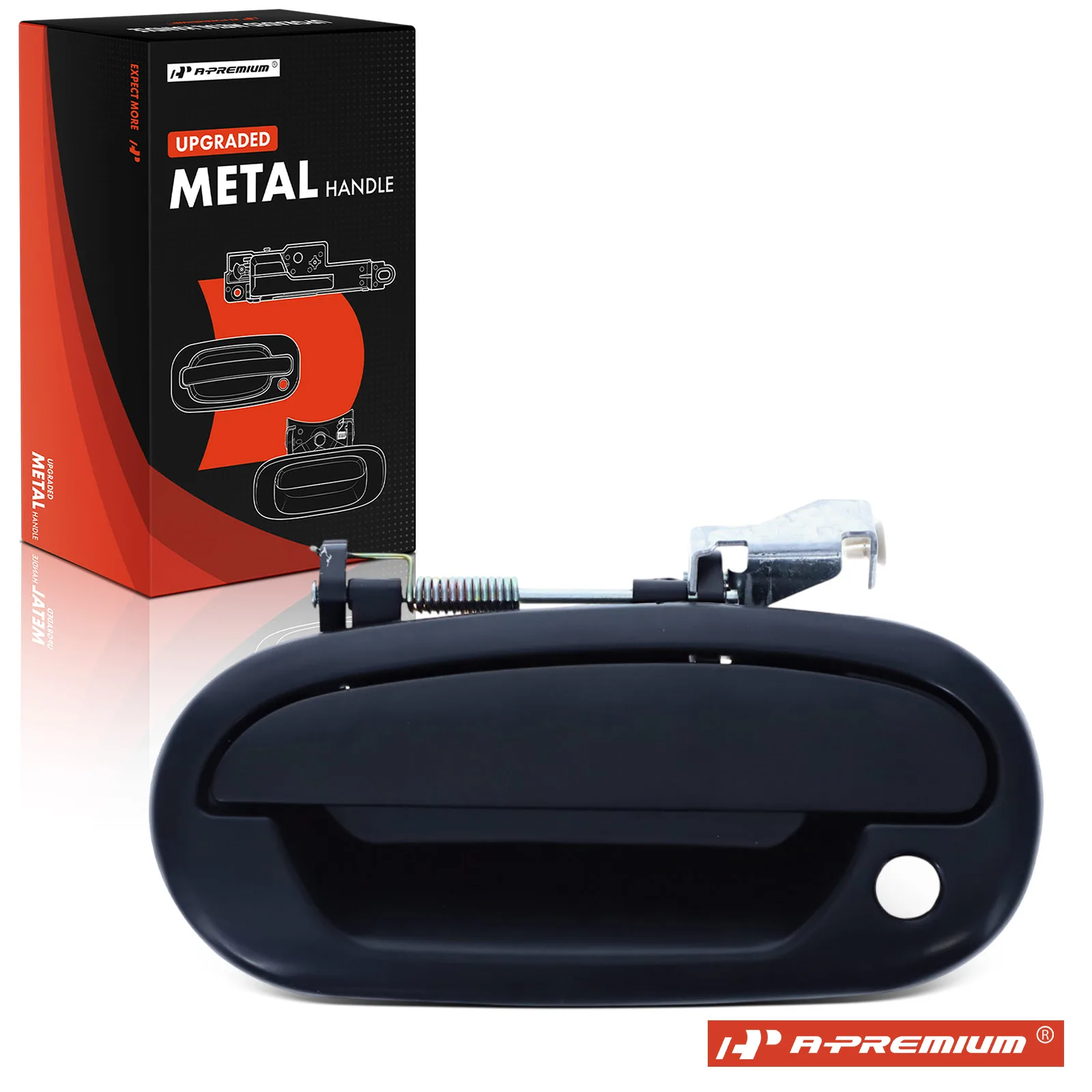 A-Premium Upgraded Metal Front Driver Side Outside Handle with Keyhole for Ford Expedition 1997-2002