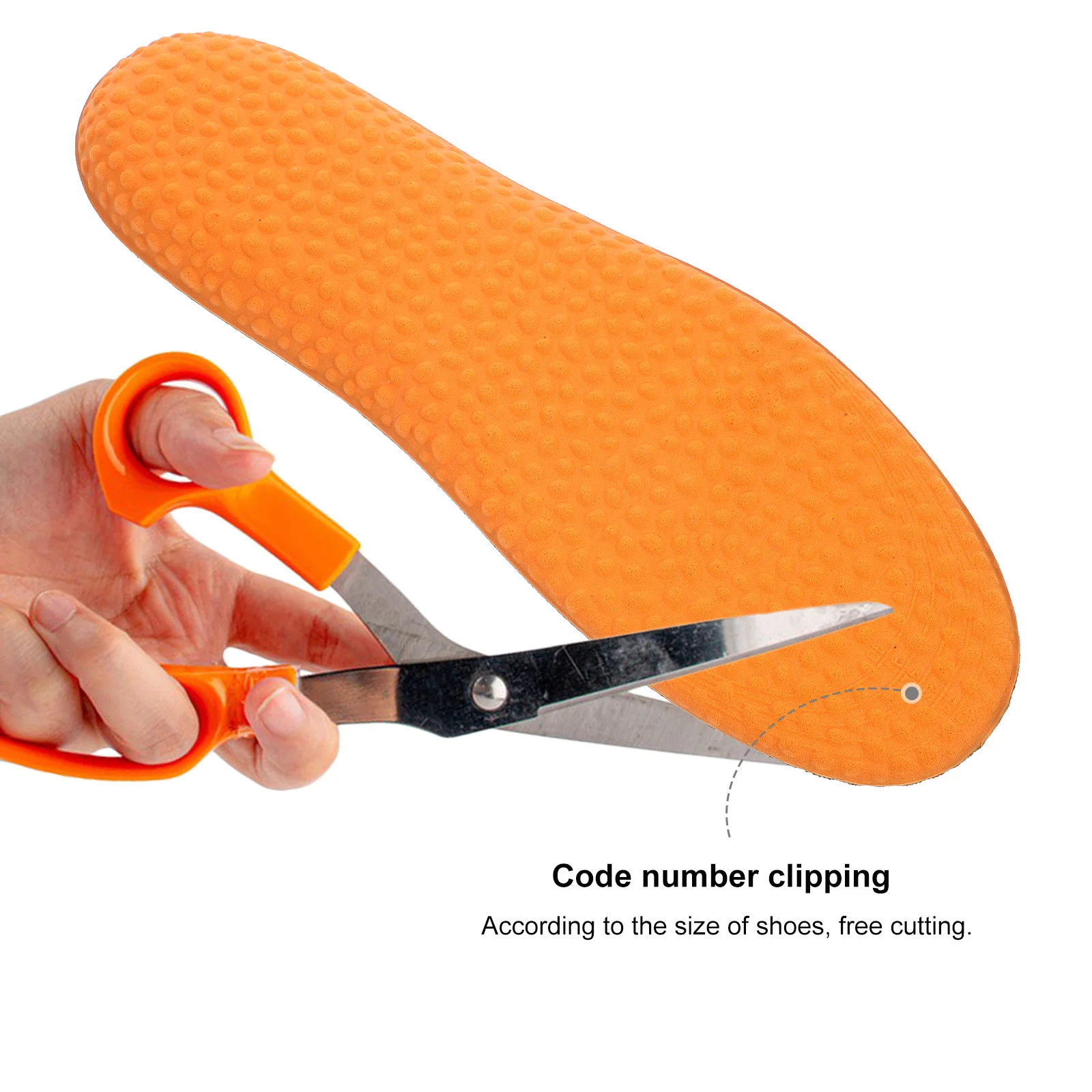 

2pcs Breathable Sweat-Absorbing Insoles Arch Support Running Shoe Cushion Detachable Anti-Loose Insole Foot Care Tool