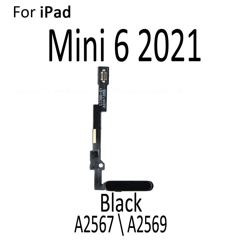 Touch ID Fingerprint Connection Sensor Connector Flex Cable For iPad Air 4 A2324 A2072 mini 6 A2567 A2569 On Off Power Button