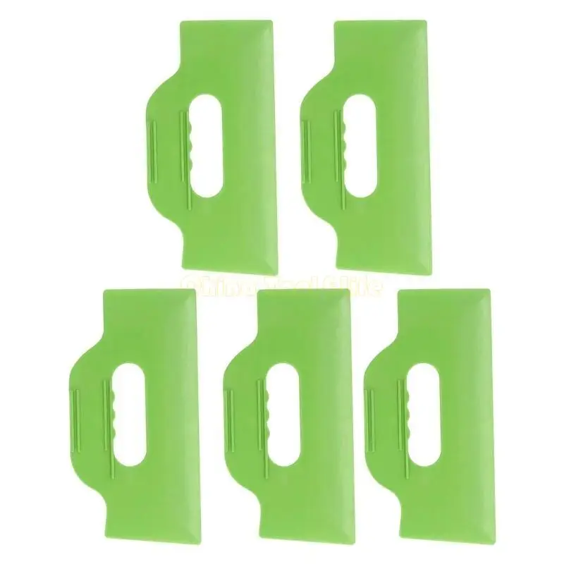 57qf 5pcs Plastic Stutty Ricchietta Flexible Plastic Scalaper per pittura da parete a secco pittura plastica per