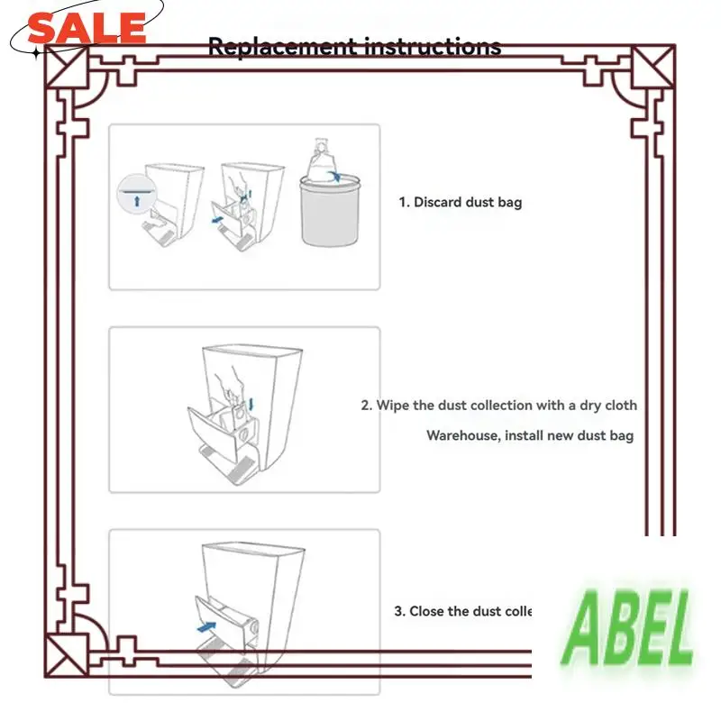 KB-9 Uds bolsas de polvo para accesorios de barredora Eufy L50/L60/H9/Conga 8290 construidos para durar y funcionar bien