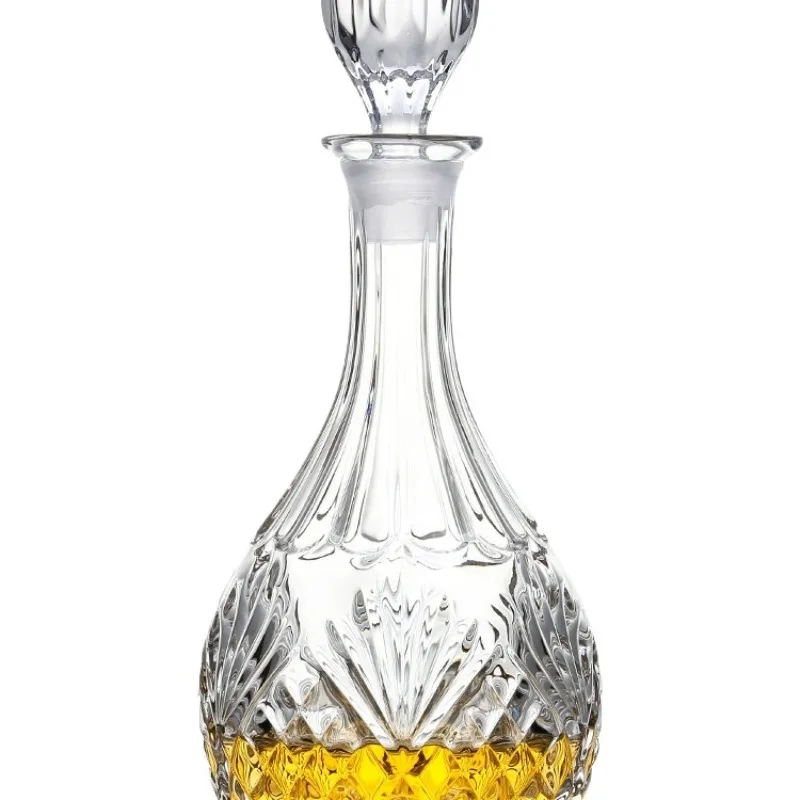 Хрустальная бутылка вина, стеклянная бутылка, графин для хранения вина
