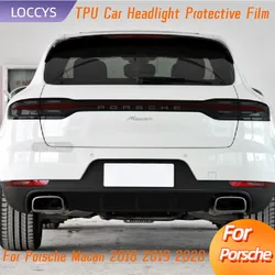 For Porsche Macan 2018 2019 2020 Car Headlight Taillight Protection Tint Film Smoke Black Transparent TPU Protective Sticker