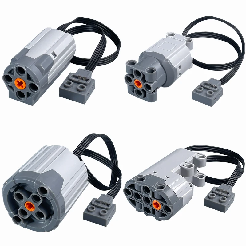 MOC Power Functions Wersja Ulepszona M L XL Serwo Czerwony Silnik Część Techniczna Klocki Akcesoria Kompatybilne z Marką — 2