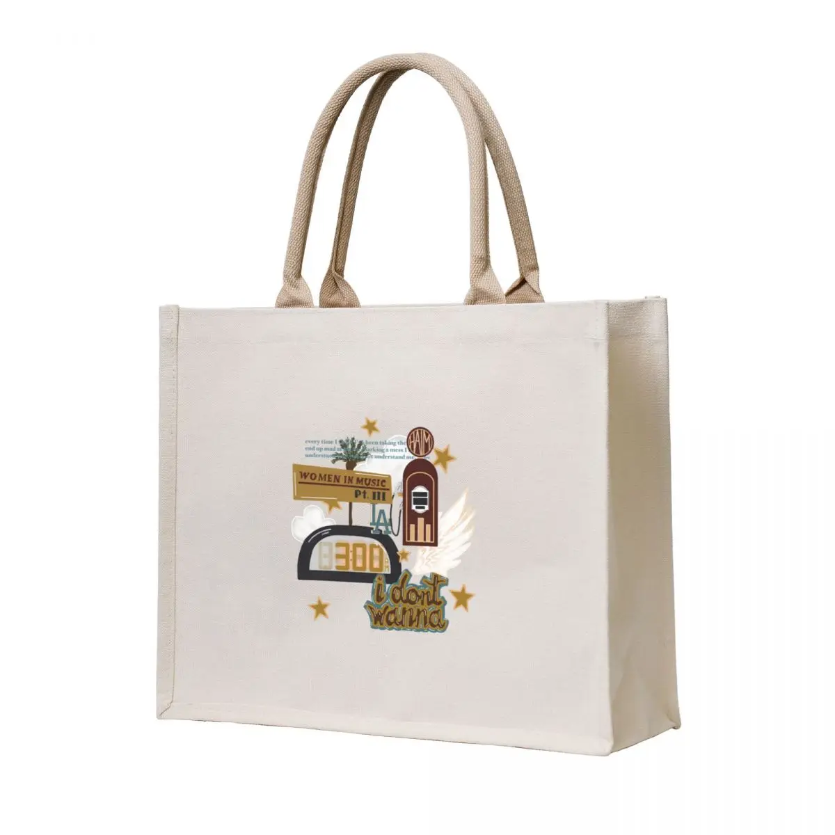 

HAIM Women in Music Pt. III Album Collage Tote Bag tote bag men's Shopper Women's bag
