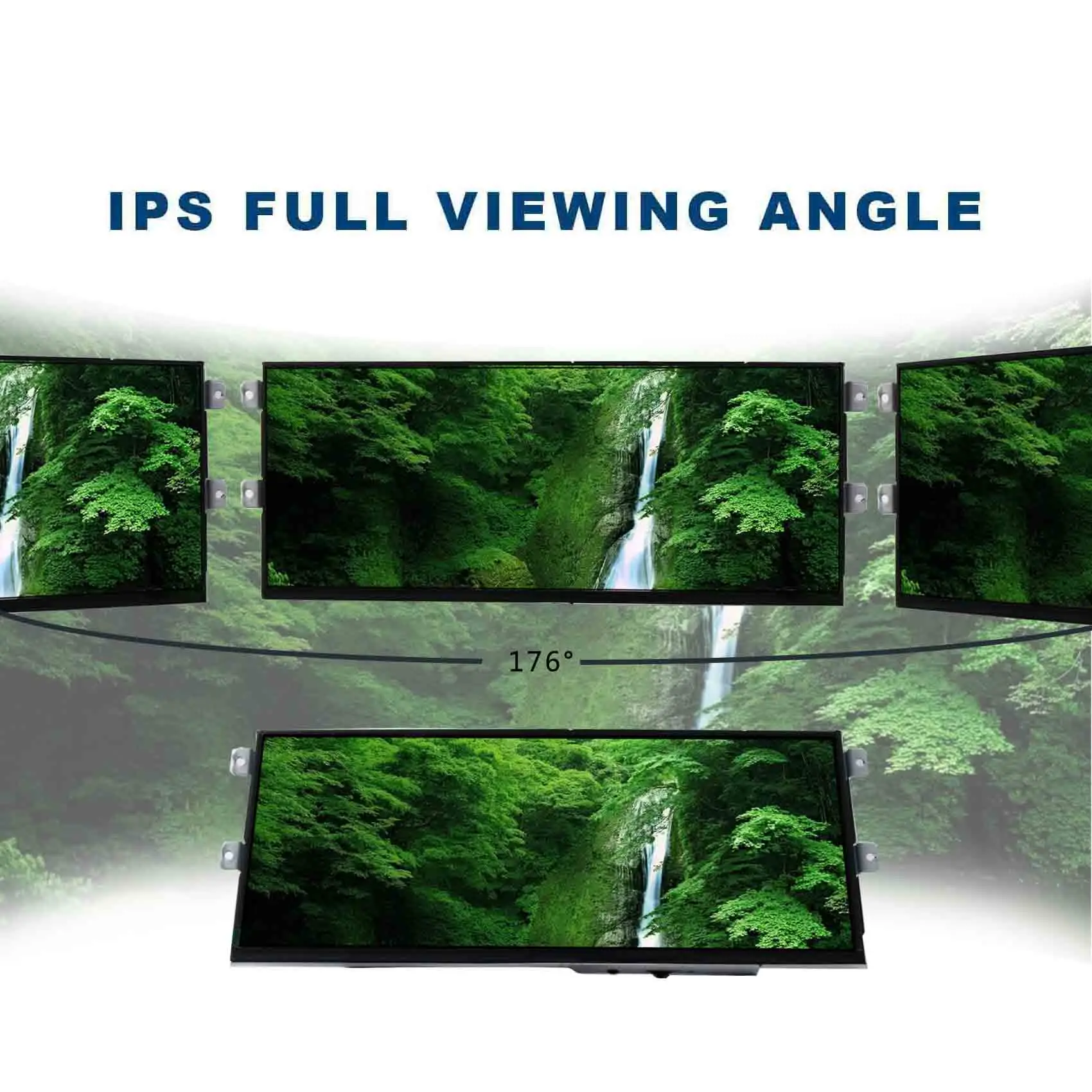 12,3 Zoll 2400x900 2K IPS USB Typ C LCD-Monitor für D31 PC-Gehäuse