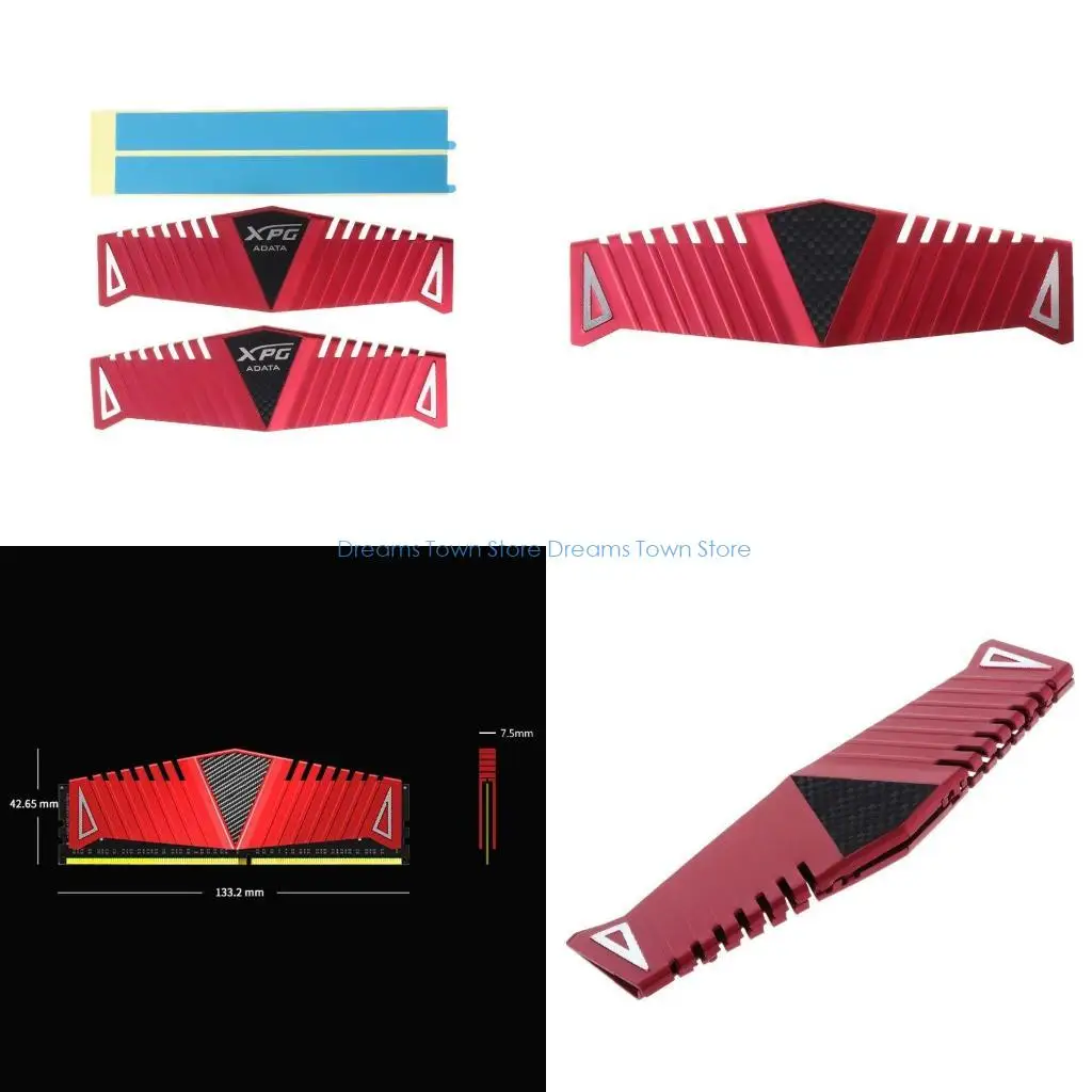 

HX6A Notebook Memory Heat Sink Aluminum Heatsink Radiator Thin for Laptop DDR2 DDR3 Chipset Cooling