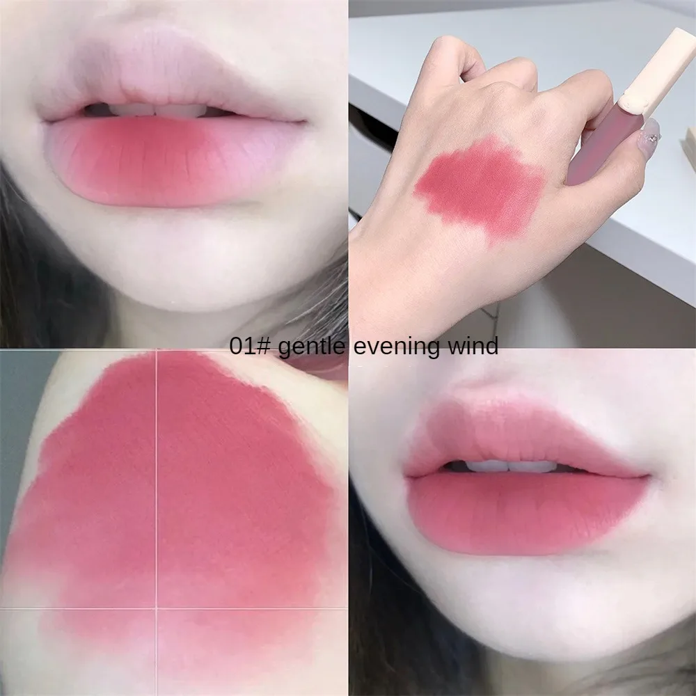 1/3/5PCS Błyszczyk do ust Air Lip Clay Velvet Texture Wodoodporna wodoodporna glinka do ust 2,5g Łatwa do pokolorowania nieprzywierająca glazura do ust Usta