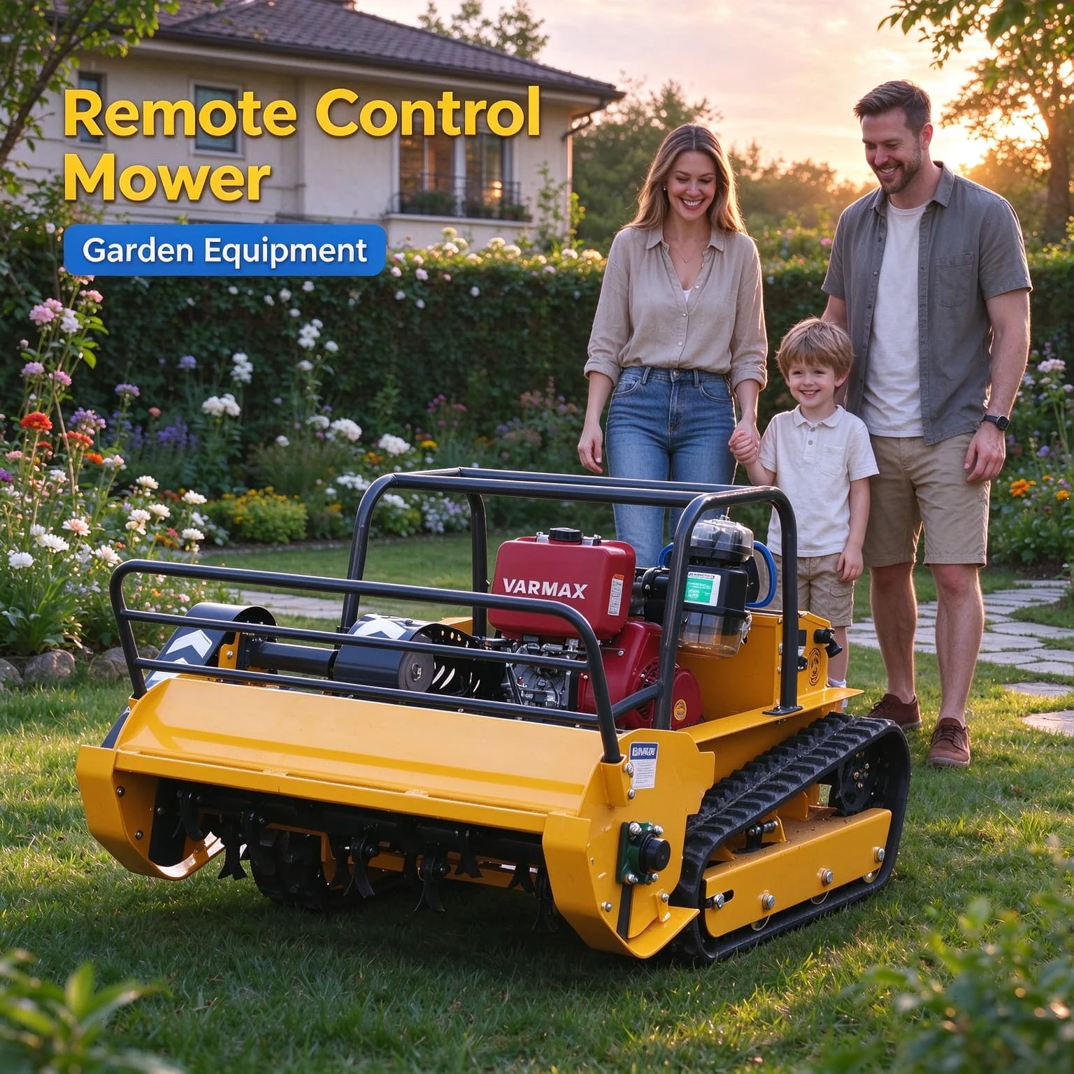 Customized agricultural orchard wild grass flail mower, voltage stabilizer offers reliable current protection for motors