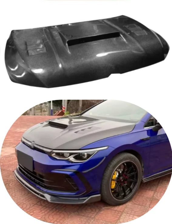

For VW Golf 8 Pro GTI R Carbon Fiber Hood GEE Style Body Kit 2020-2022 MK8