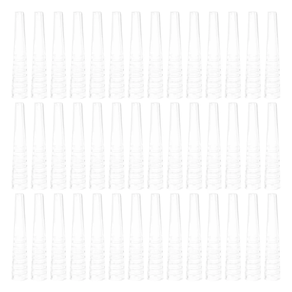 

60Pcs Eyelash Tweezer Protector Cap Clear Silicone Tip Covers for Grafting Lash Extension Tools Tweezers Cover Sleeves
