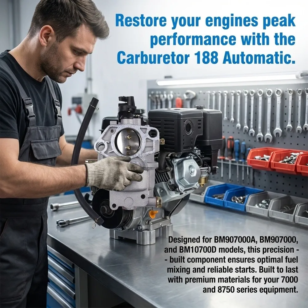 Carburetor 188 for BM907000A BM907000 BM10700D Engine Fuel System Part Designed for Consistent Air-Fuel Ratio Control