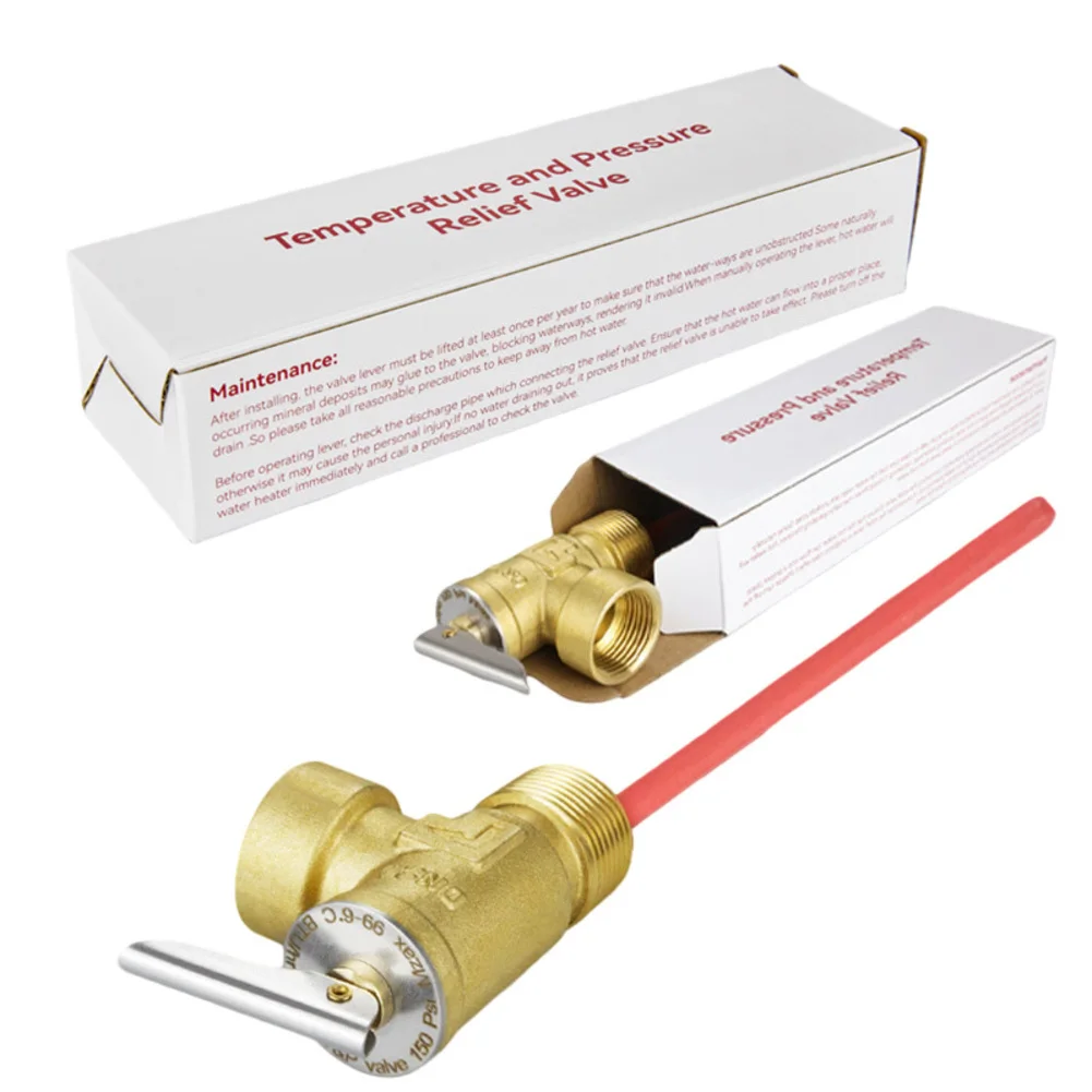 

DN15-150 PSI 99 ° DN20-150 PSI 99 ° Латунный предохранительный клапан для регулировки температуры и давления, замена для водонагревателей RV